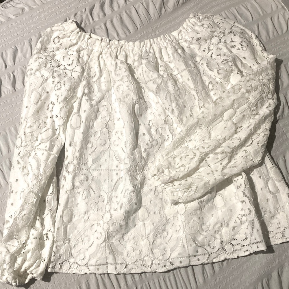 White House Black Market Off shoulder Blouse
